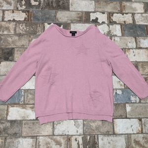 Grace XL Pink Star Sweater
